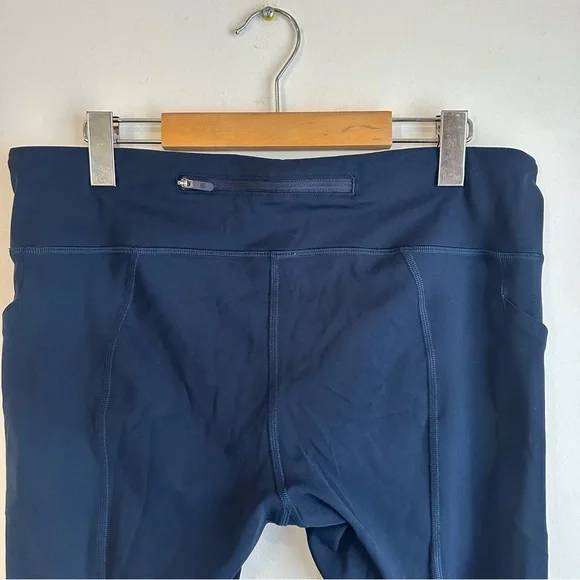 Lululemon Pace Rival Crop Full-On Luxtreme 22" True Navy Size 12 - Picture 5 of 8